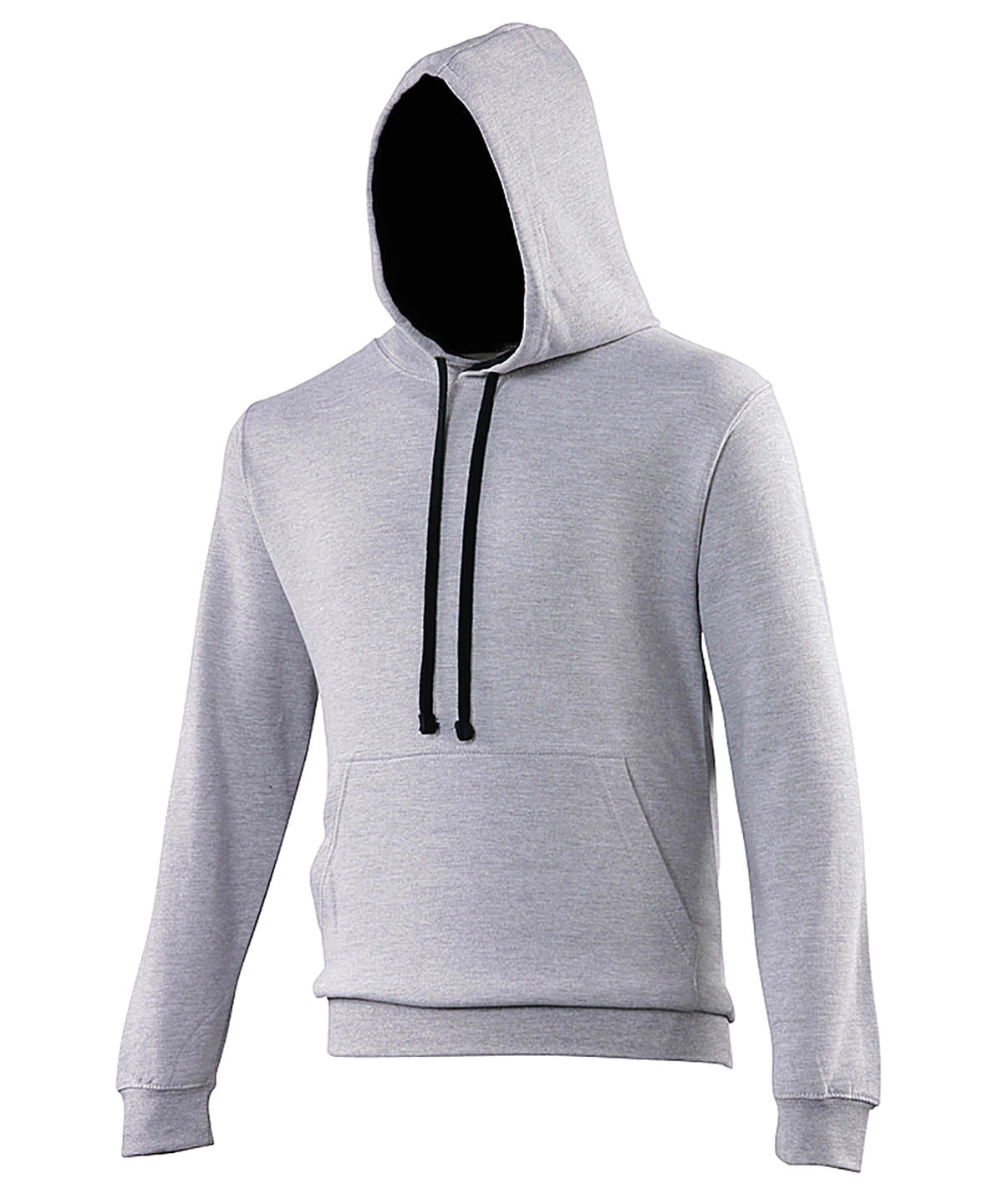 AWDis Just Hoods Varsity Hoodie - Heather Grey/French Navy△