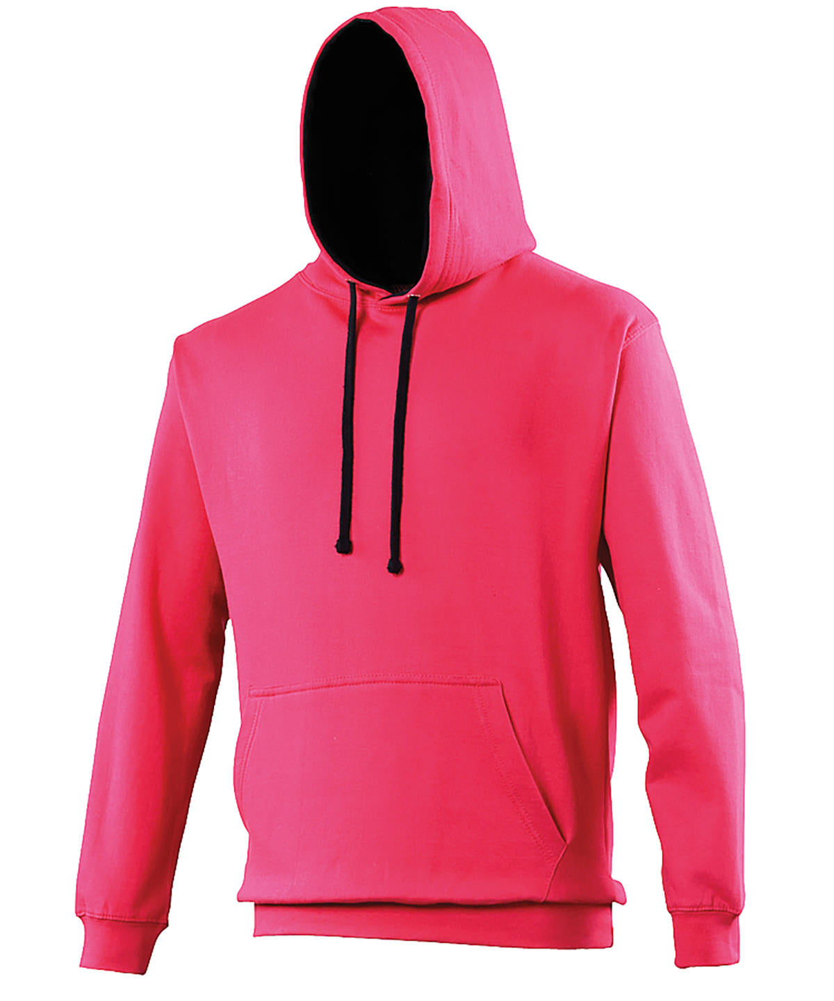 AWDis Just Hoods Varsity Hoodie - Hot Pink/French Navy