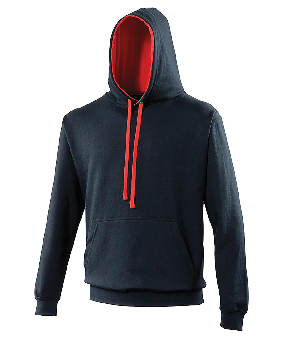 AWDis Just Hoods Varsity Hoodie - New French Navy/Fire Red