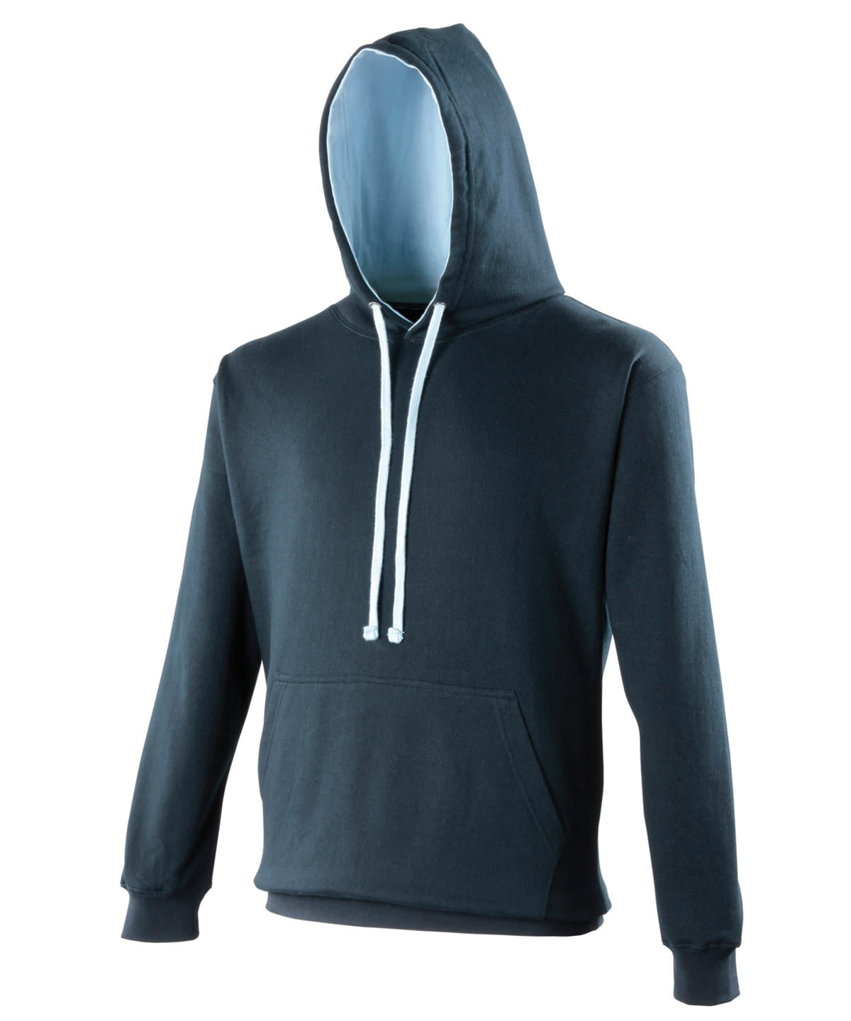 AWDis Just Hoods Varsity Hoodie - New French Navy/Sky Blue