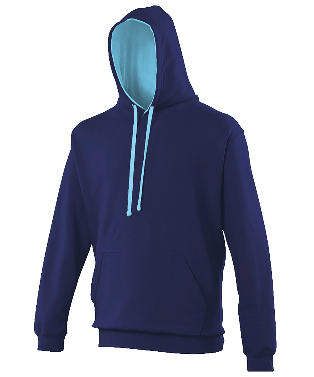 AWDis Just Hoods Varsity Hoodie - Oxford Navy/Hawaiian Blue