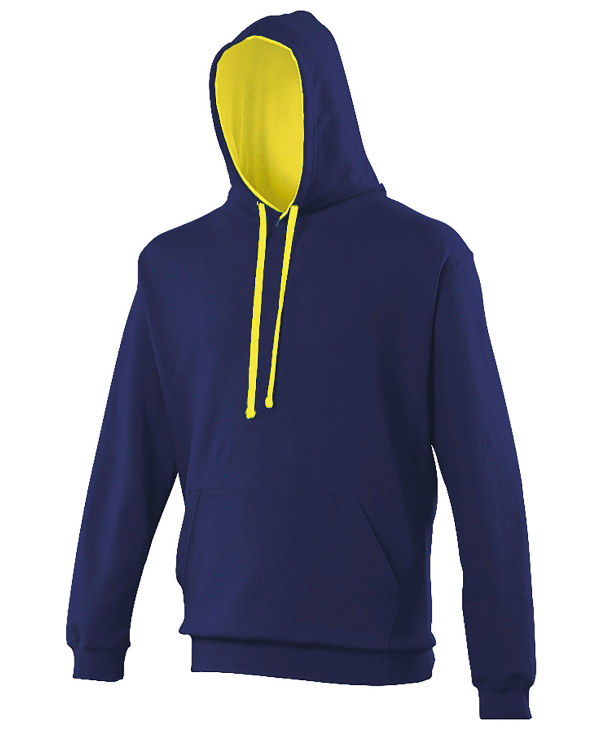 AWDis Just Hoods Varsity Hoodie - Oxford Navy/Sun Yellow