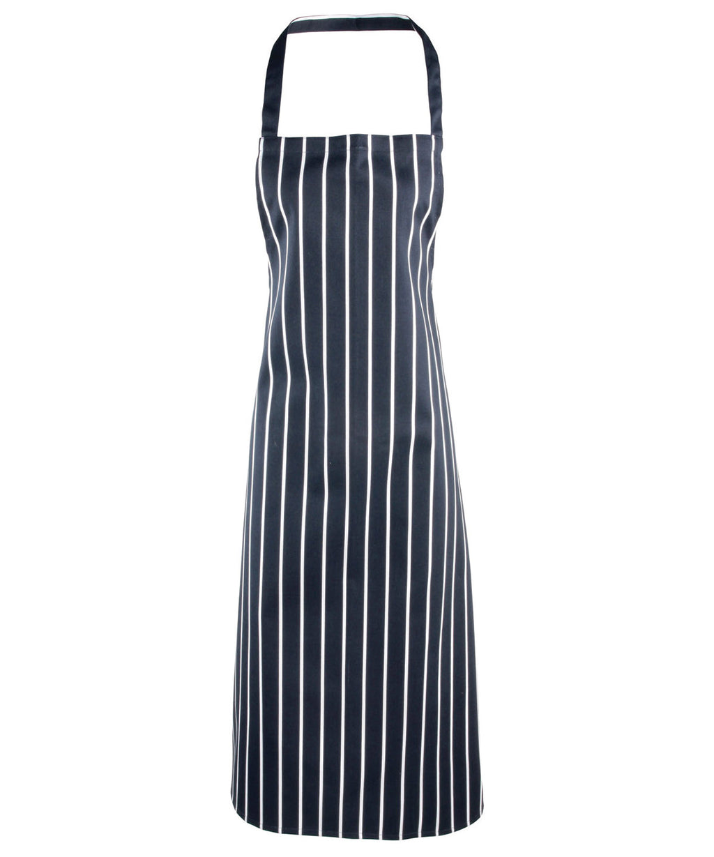 Premier Striped Bib Apron - Navy/White