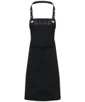 Premier Espresso Bib Apron - Black/Black