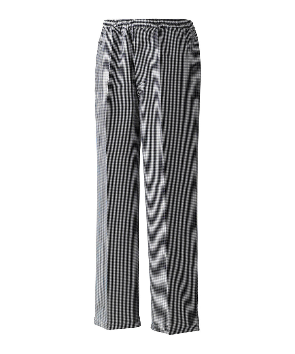 Premier Pull-on Chef’s Trousers - Black/White