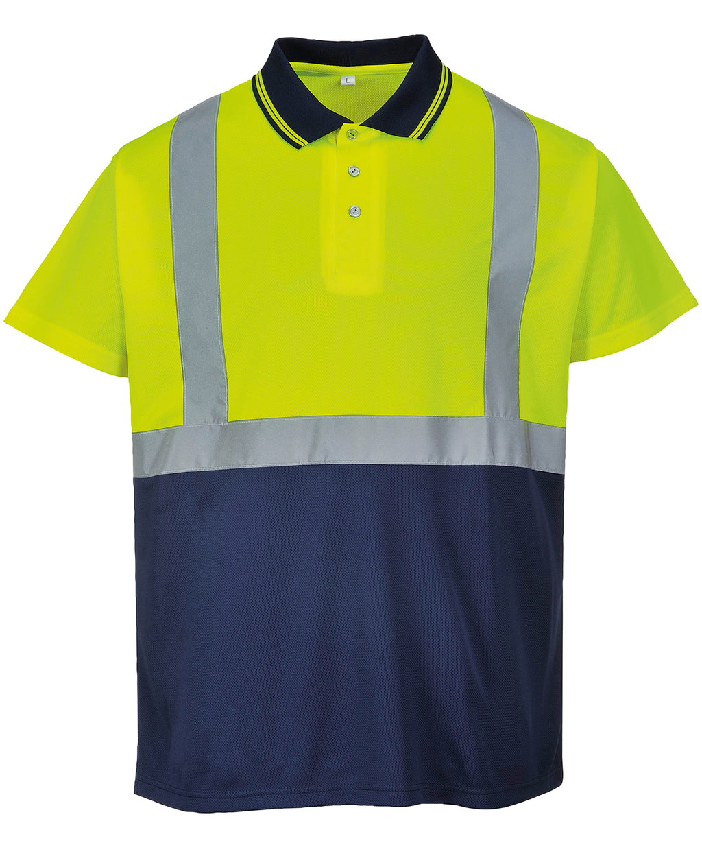 Portwest Two-tone Polo (S479) - Yellow/Navy