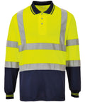 Portwest Two-tone Long Sleeve Polo (S279) - Yellow/Navy