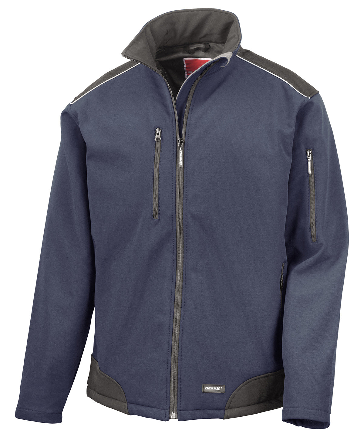 Result Workguard Ripstop Softshell Workwear Jacket - Navy/Black