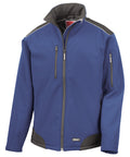 Result Workguard Ripstop Softshell Workwear Jacket - Royal/Black
