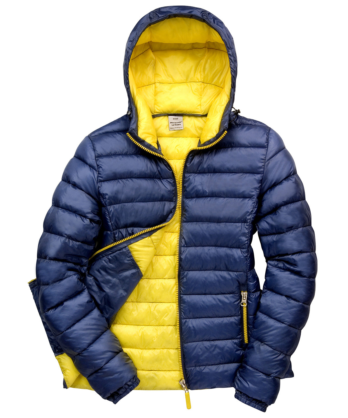 Result Urban Outdoor Women's Urban Snow Bird Hooded Jacket - Navy/Yellow