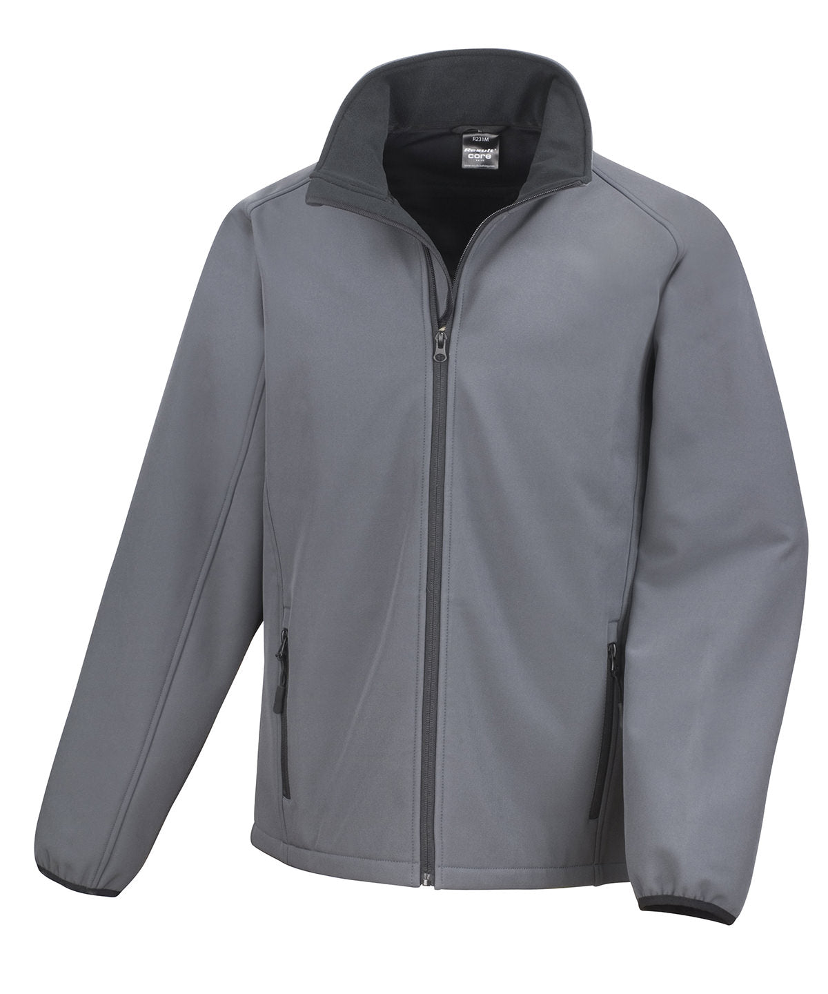 Result Core Core Printable Softshell Jacket - Charcoal/Black