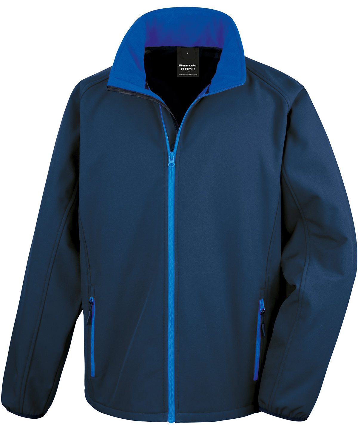 Result Core Core Printable Softshell Jacket - Navy/Royal