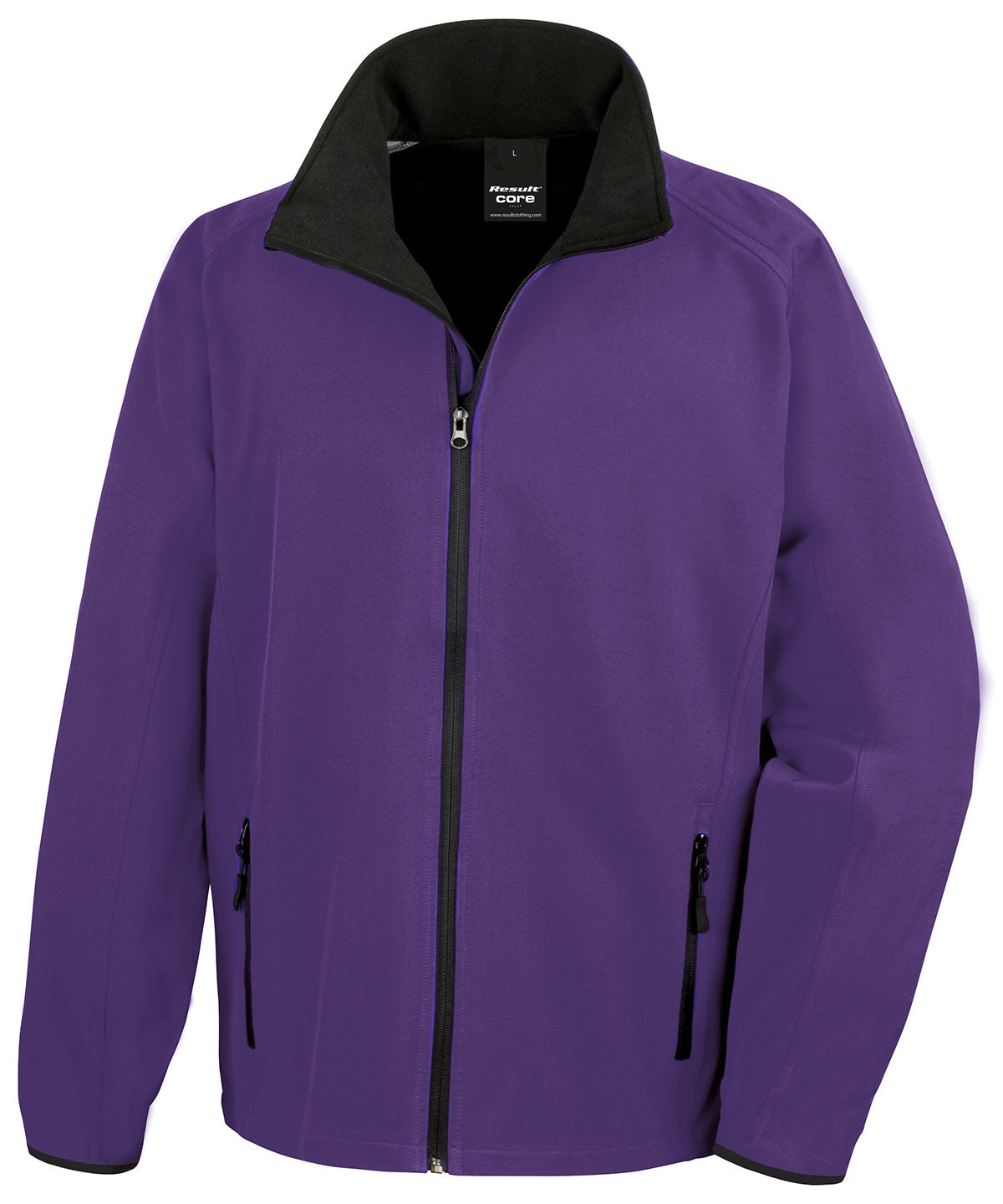Result Core Core Printable Softshell Jacket - Purple/Black