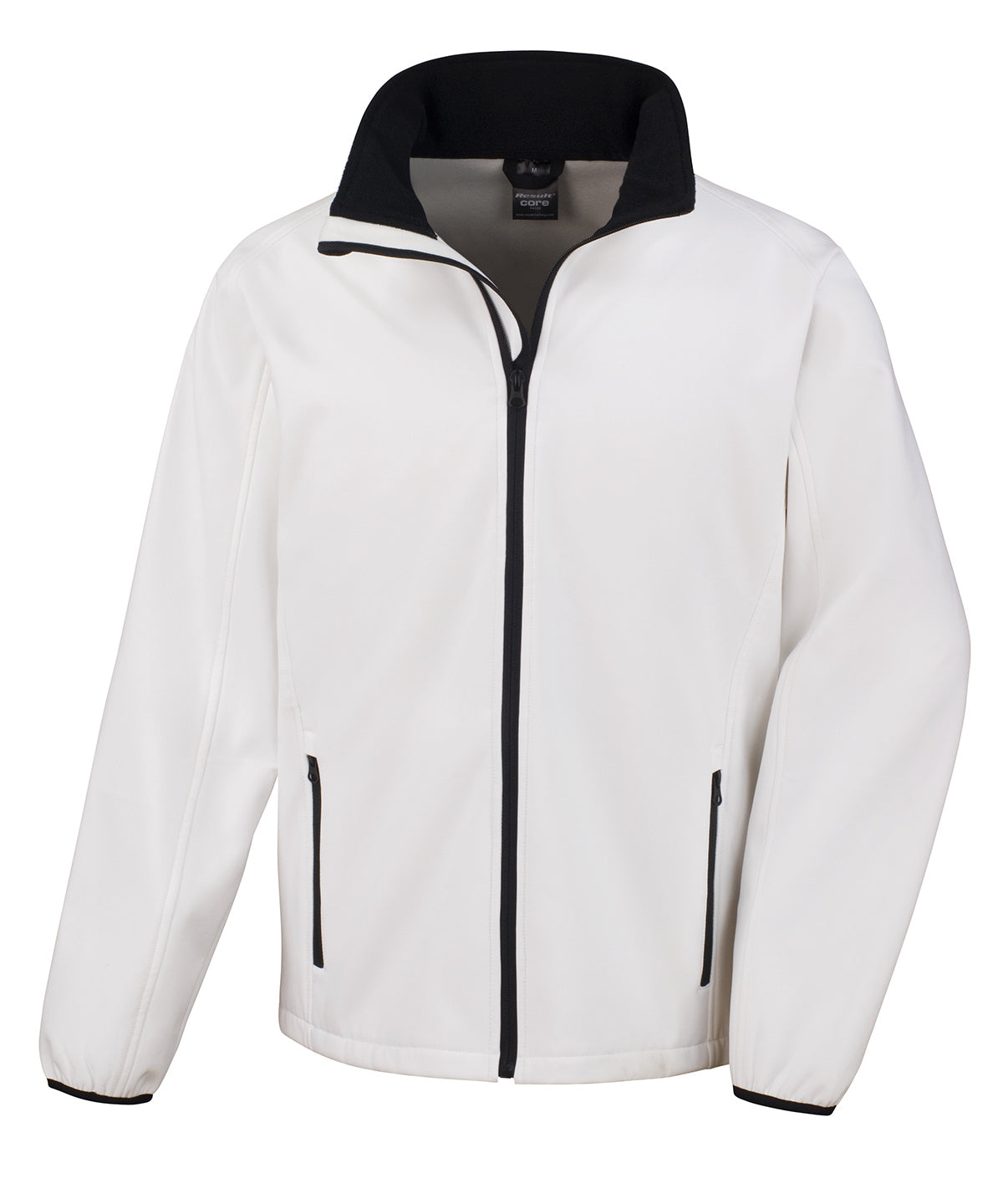 Result Core Core Printable Softshell Jacket - White/Black