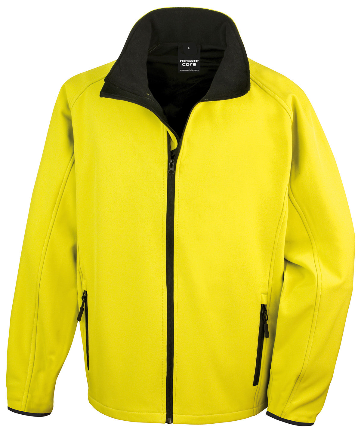Result Core Core Printable Softshell Jacket - Yellow/Black