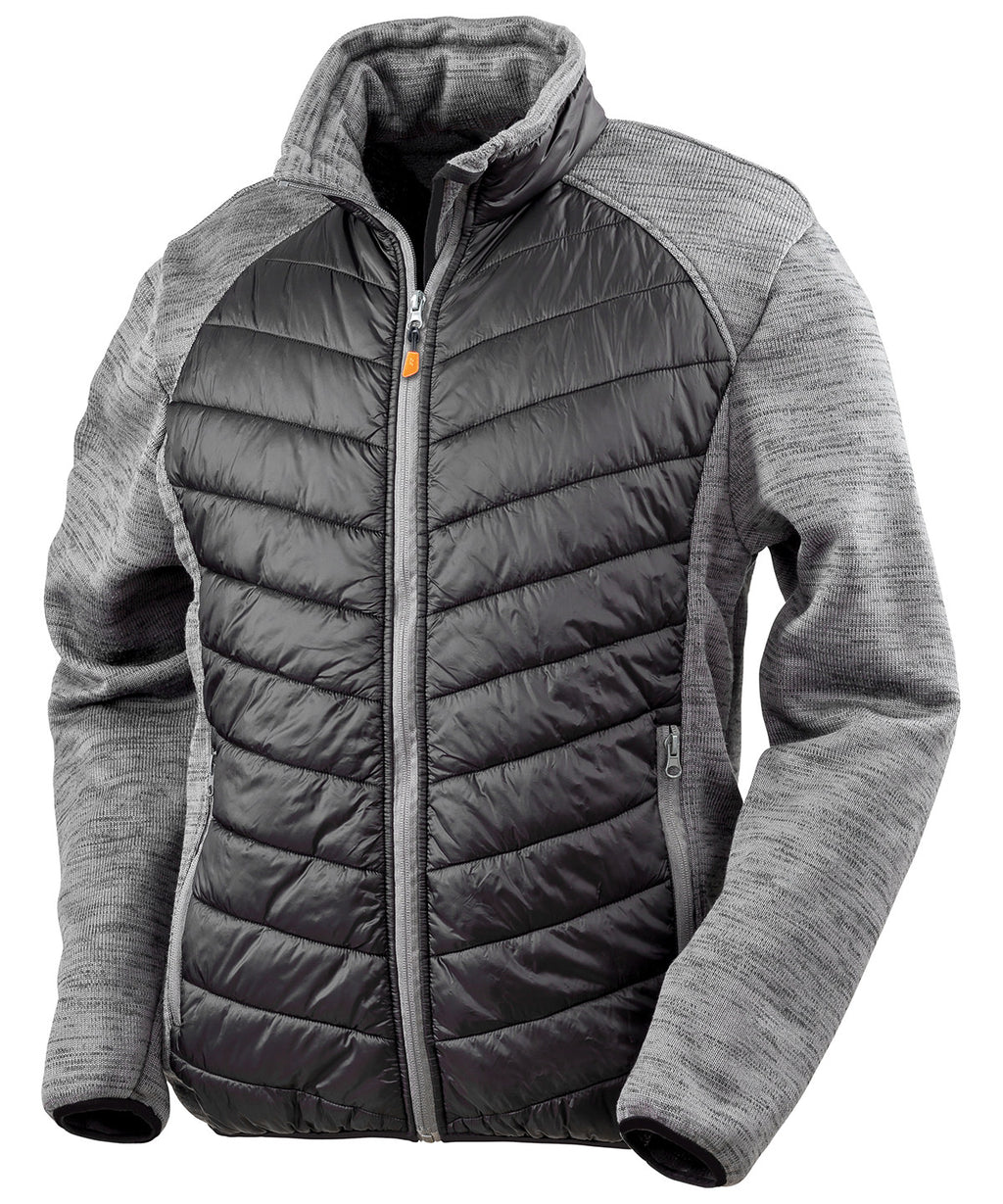 Result Workguard Elevator Jacket - Black/Grey Marl