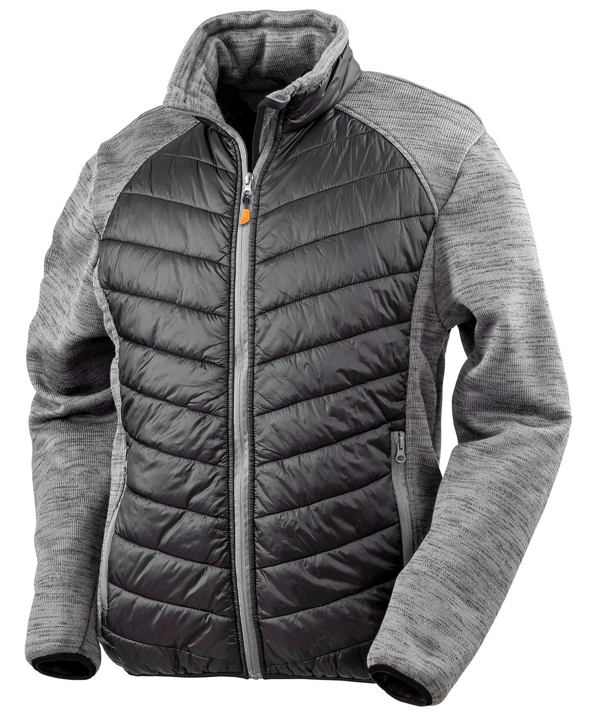 Result Workguard Elevator Jacket - Black/Grey Marl