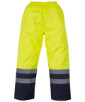 Yoko Hi-vis Waterproof Overtrousers (HVS463) - Yellow/Navy