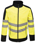 Regatta High Visibility High-vis Pro Softshell - Yellow/Navy