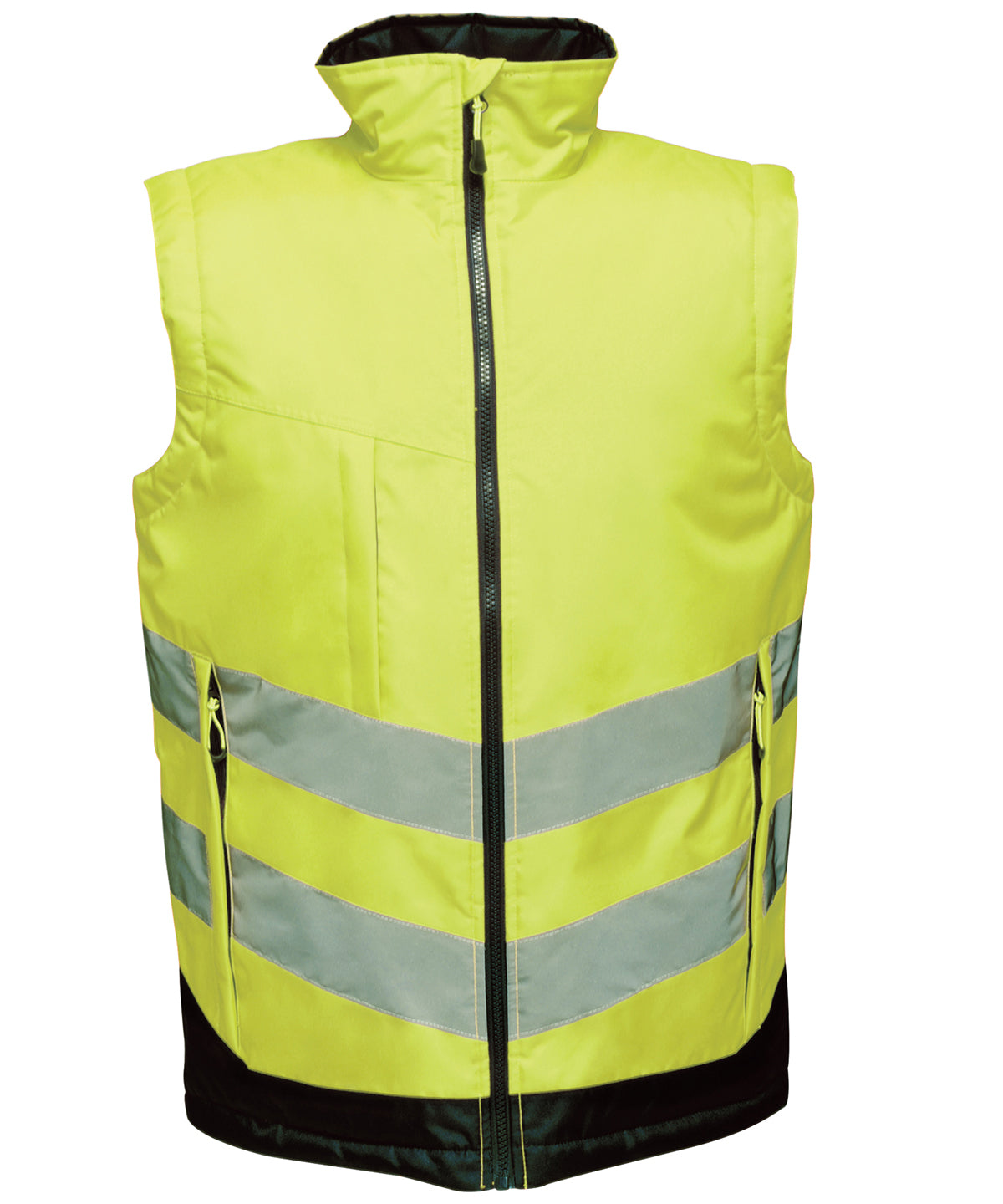 Regatta High Visibility High-vis Pro Bodywarmer - Yellow/Navy