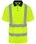 Pro RTX High Visibility High Visibility Polo - HV Yellow/Navy