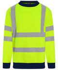Pro RTX High Visibility High Visibility Sweatshirt - HV Yellow/Navy