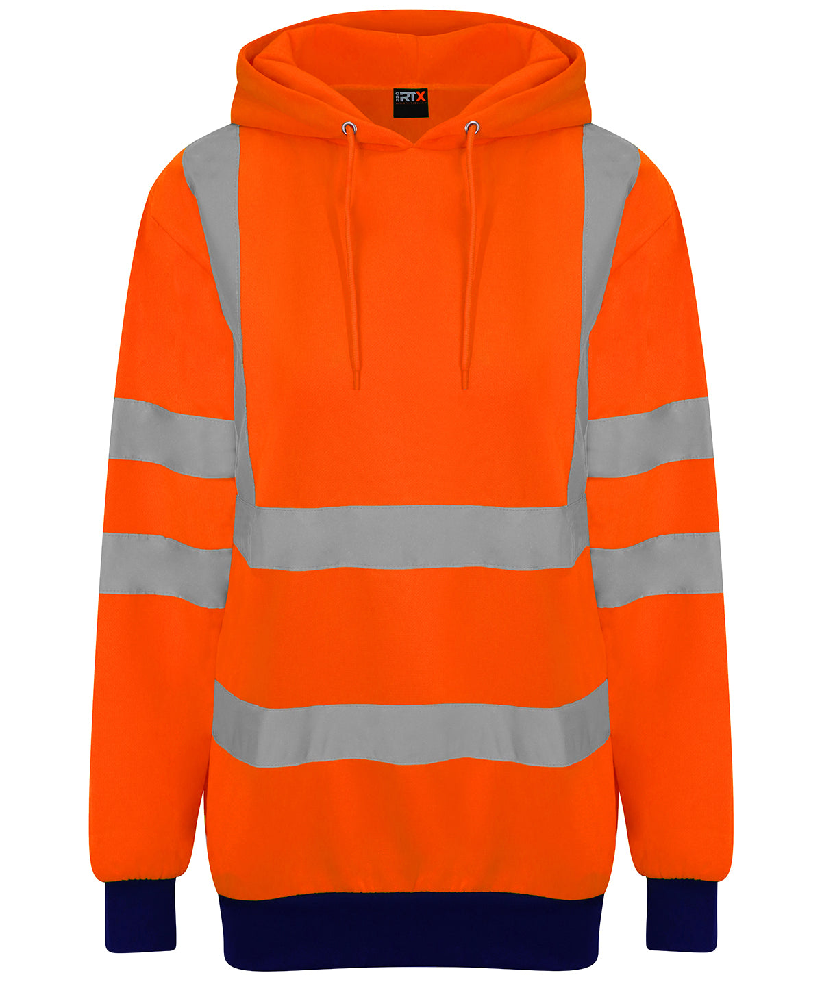 Pro RTX High Visibility High Visibility Hoodie - HV Orange/Navy