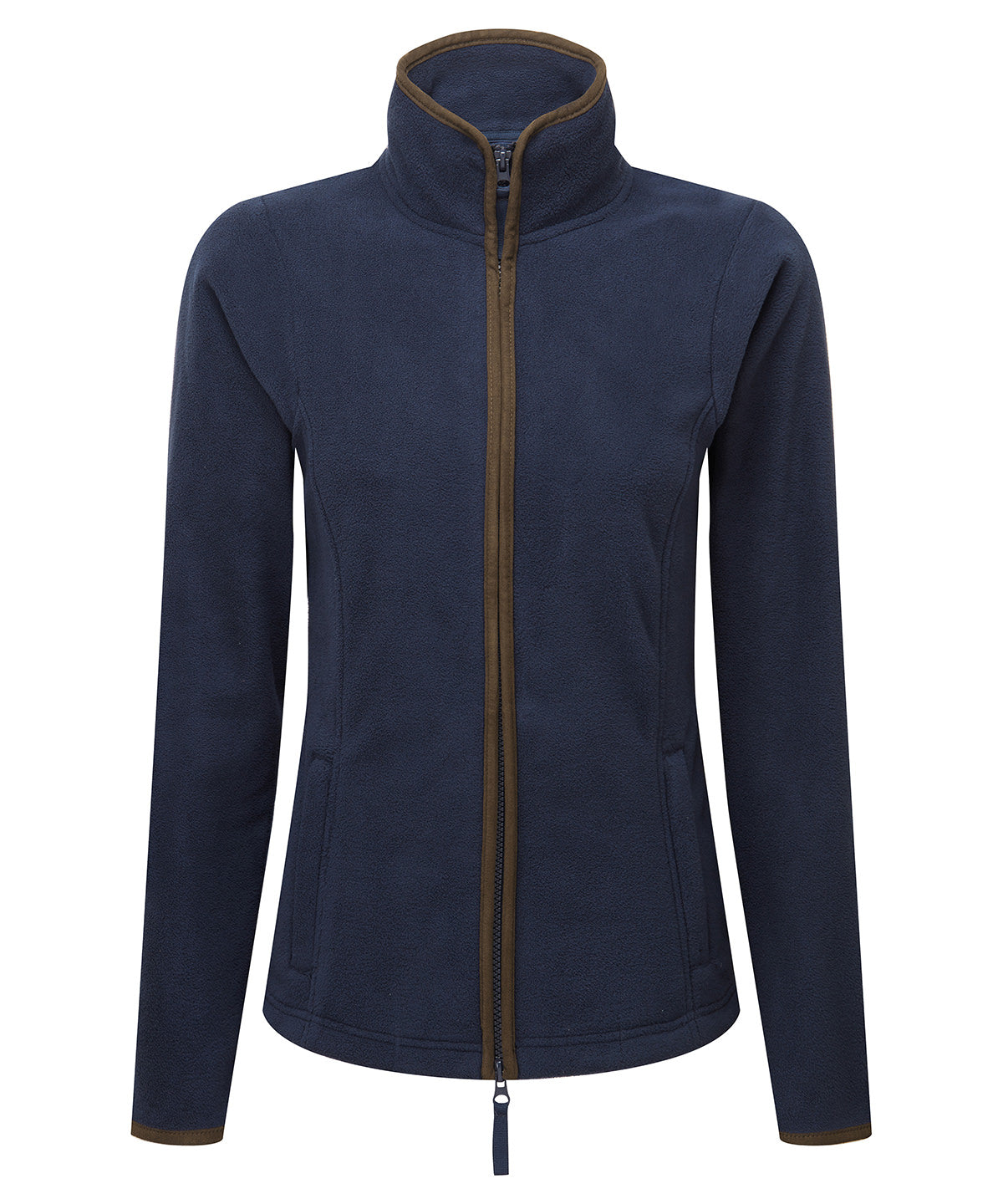 Premier Women’s Artisan Fleece Jacket - Navy/Brown
