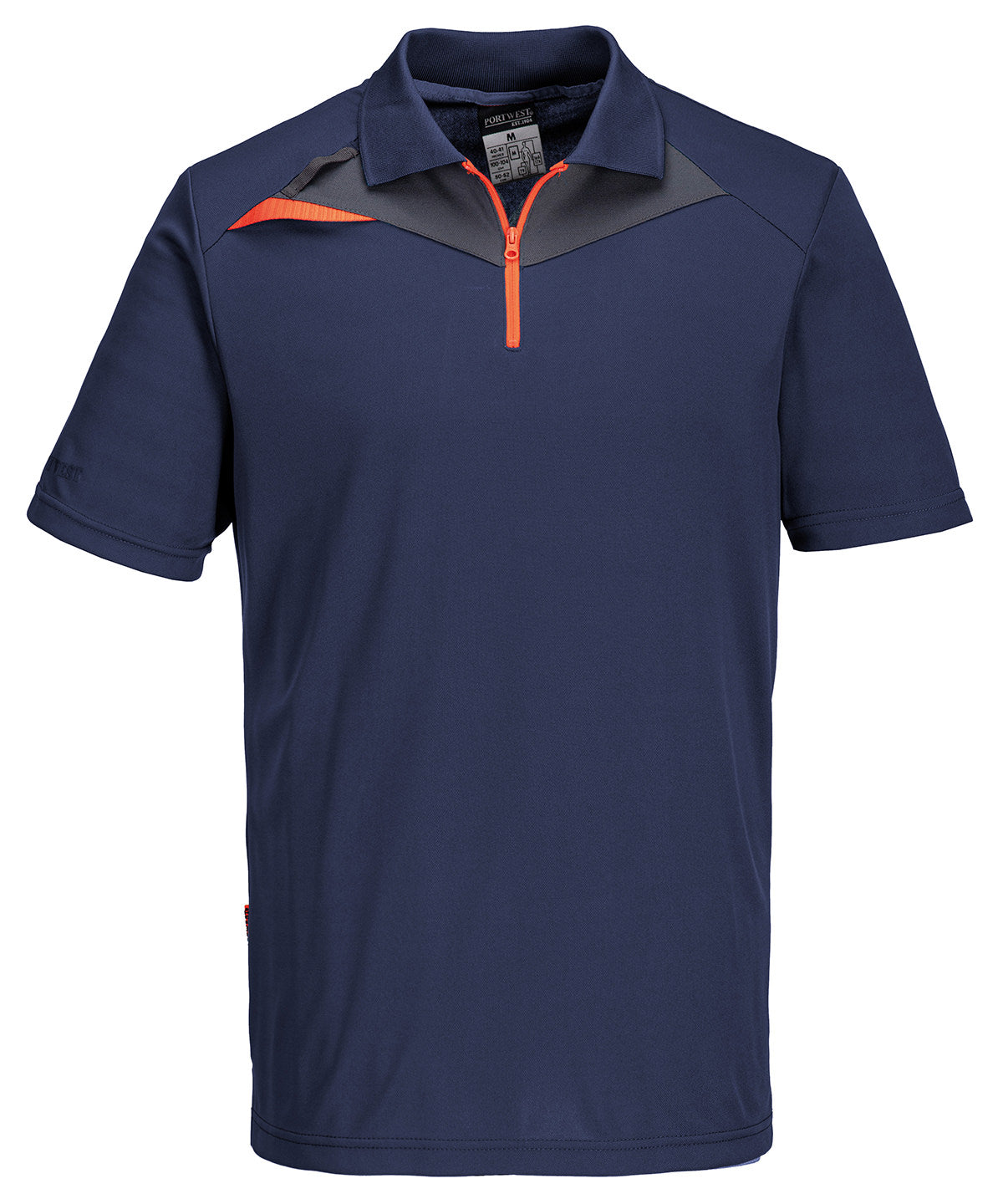Portwest DX4 Polo Shirt (DX410) - Navy/Orange
