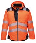 Portwest PW3 Hi-vis Winter Jacket (T400) - Orange/Black
