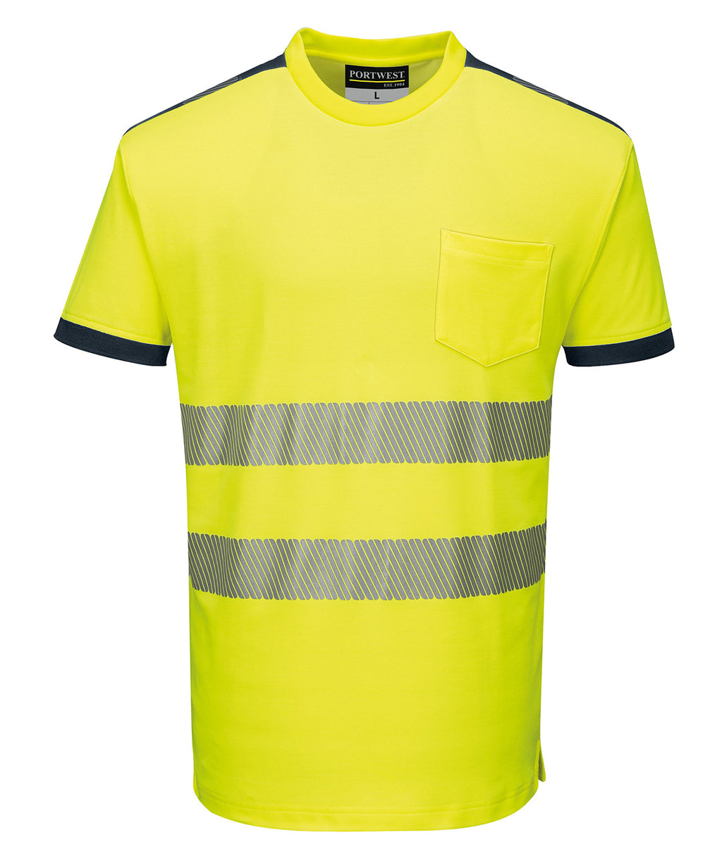 Portwest PW3 Hi-vis T-shirt (T181) - Yellow/Black