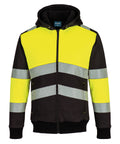 Portwest PW3 Hi-vis Class 1 Winter Hoodie (PW377) - Yellow/Black