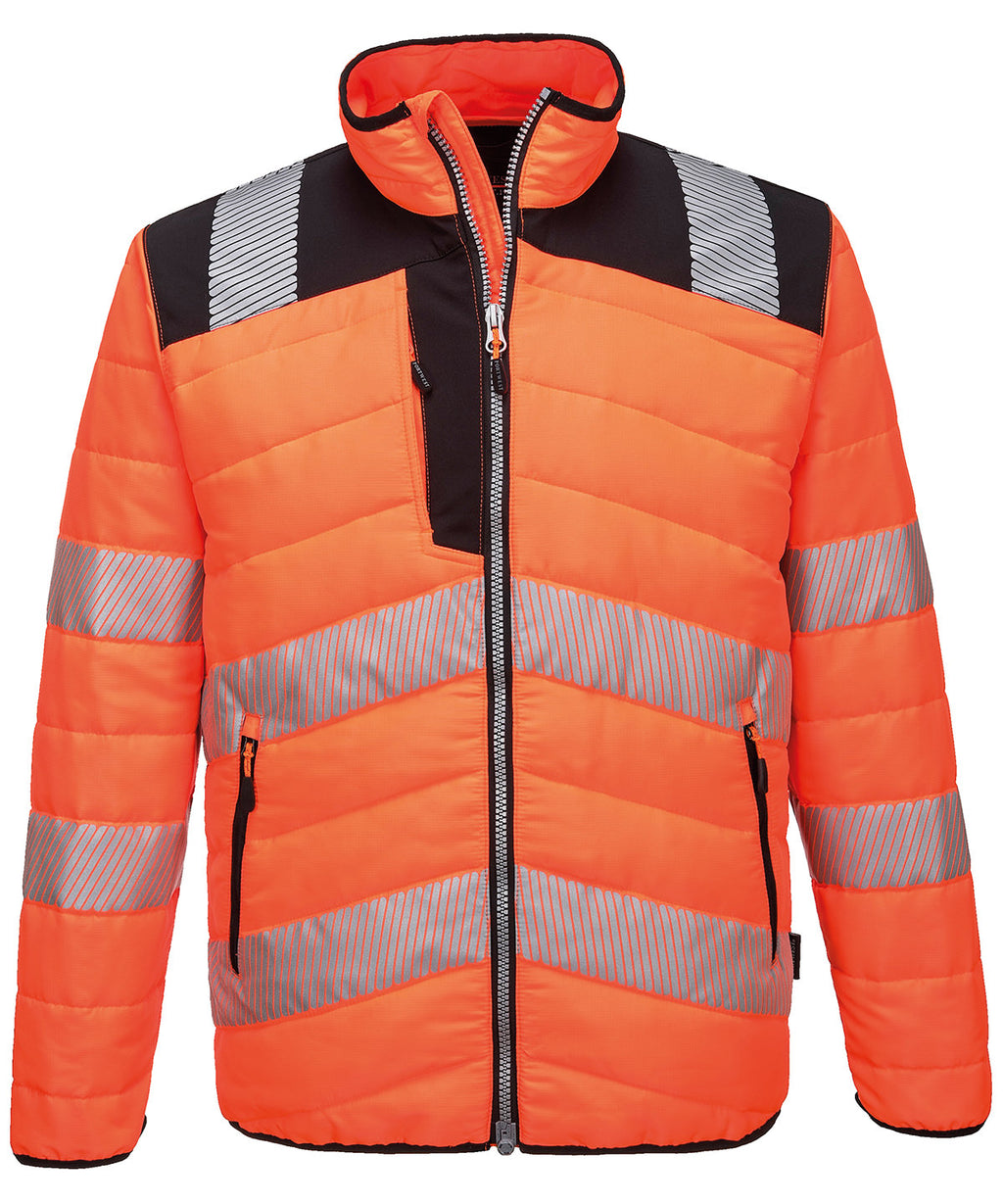 Portwest PW3 Hi-vis Baffle Jacket (PW371) - Orange/Black