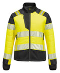 Portwest Women’s PW3 Hi-vis Hybrid Baffle Jacket (T171) - Yellow/Black