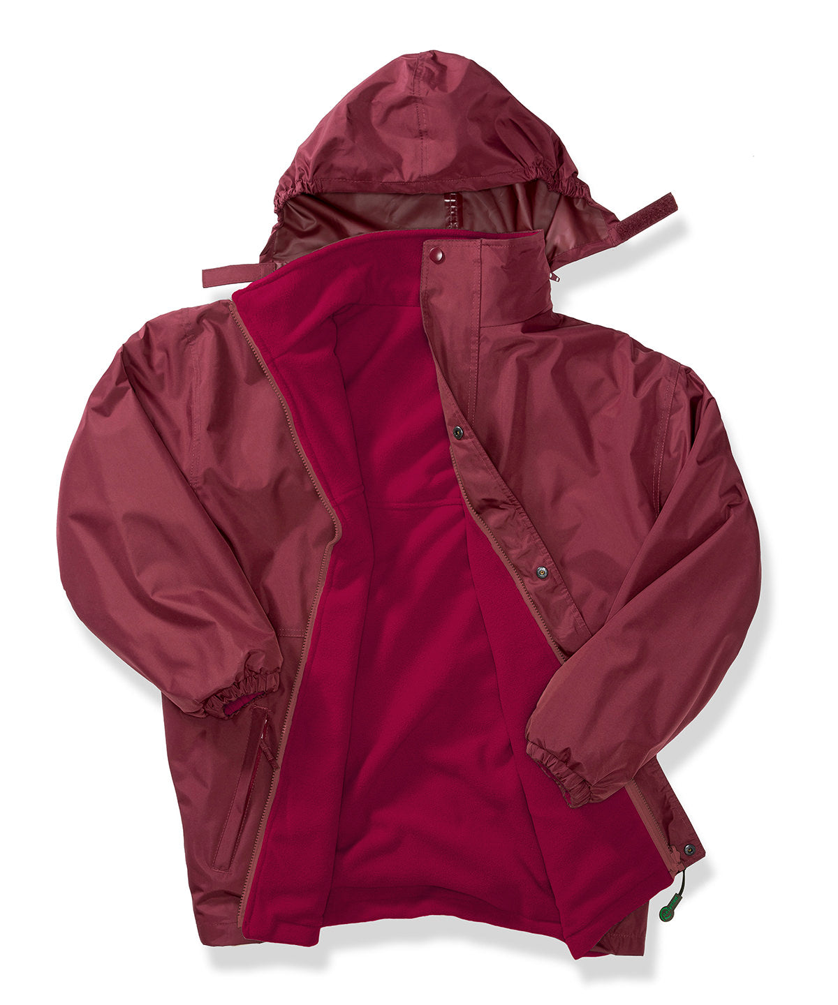 Result Recycled StormDri 6000 Coat - Burgundy/Burgundy