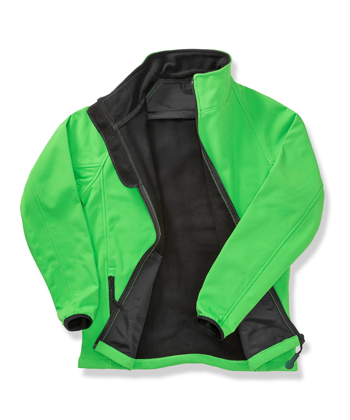 Result Core Women's Core Printable Softshell Jacket - Vivid Green/Black