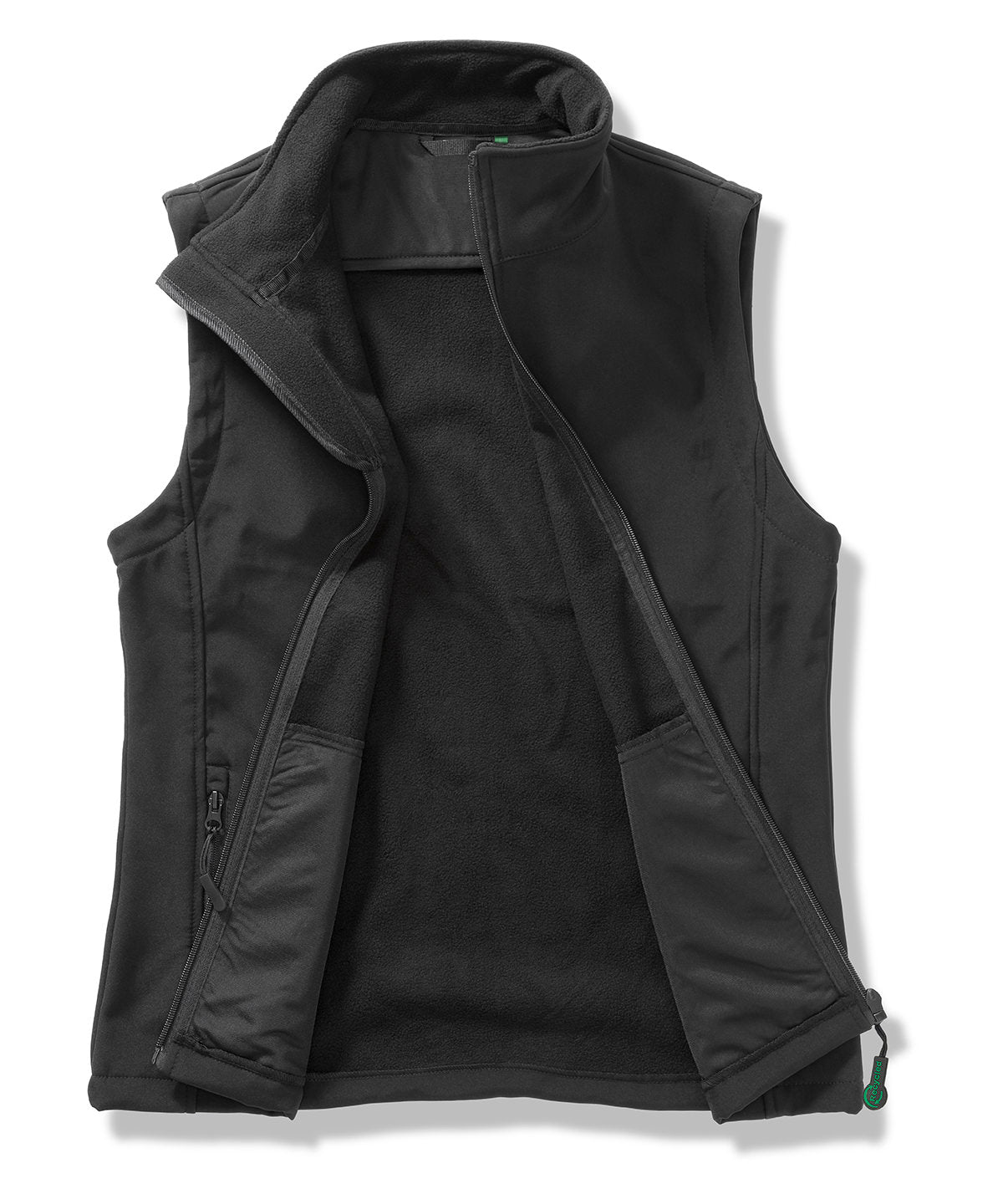 Result Core Women's Printable Softshell Bodywarmer - Black/Black