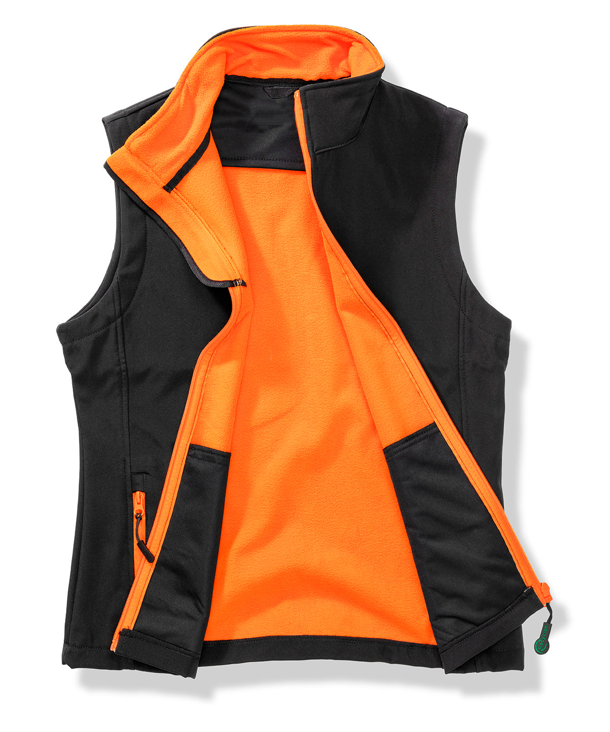 Result Core Women's Printable Softshell Bodywarmer - Black/Orange