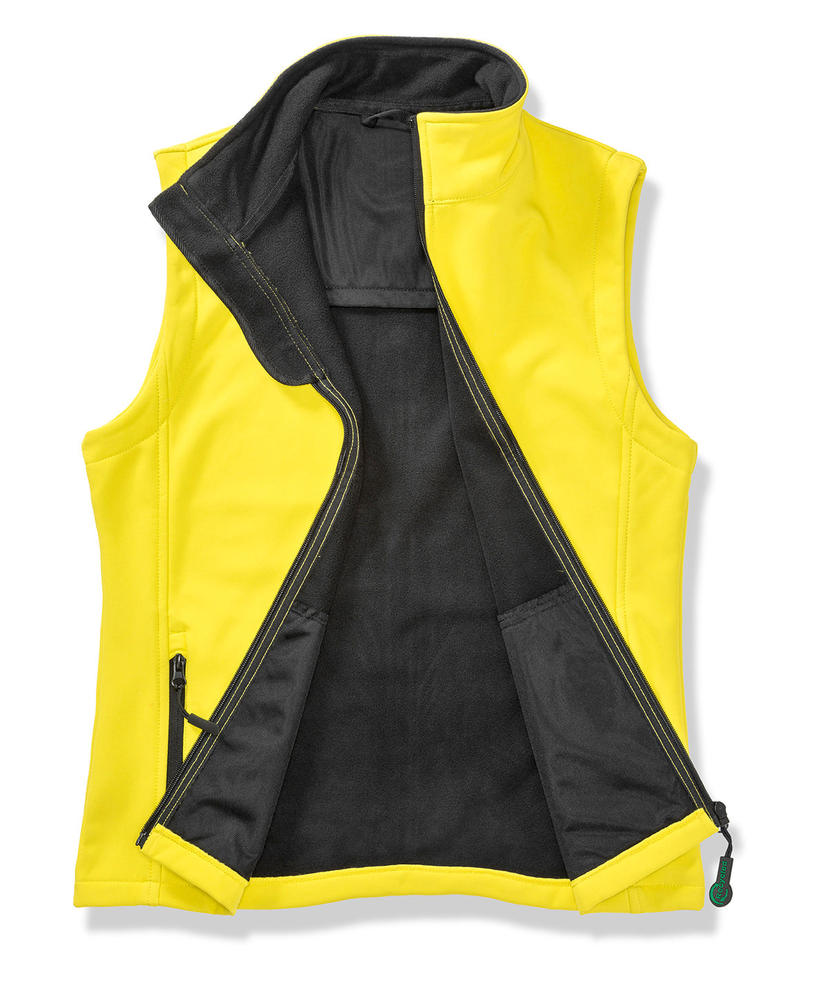 Result Core Printable Softshell Bodywarmer - Yellow/Black