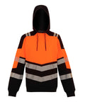 Regatta High Visibility Hi-Vis X-Pro Hoodie (Class 2) - Black/Orange