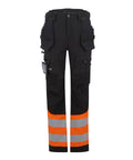 Regatta High Visibility Hi-Vis X-Pro Stretch Holster Trousers (Class 1) - Black/Orange