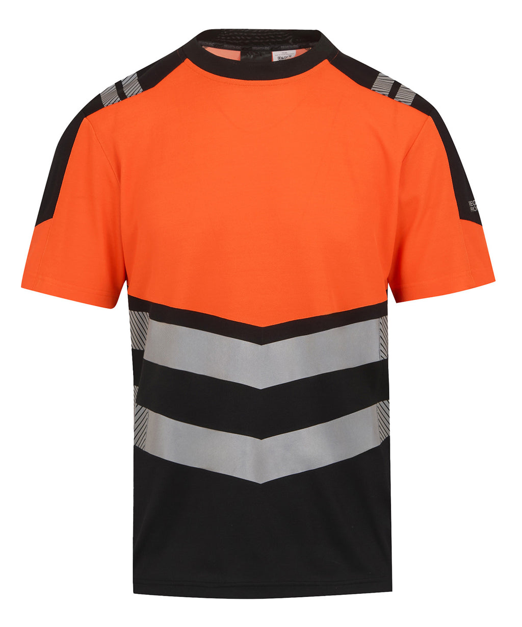 Regatta High Visibility Hi-Vis X-Pro T-shirt (Class 1) - Black/Orange