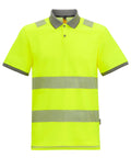 Regatta High Visibility Hi-vis Pro Comfort Polycotton Polo - Black/Yellow