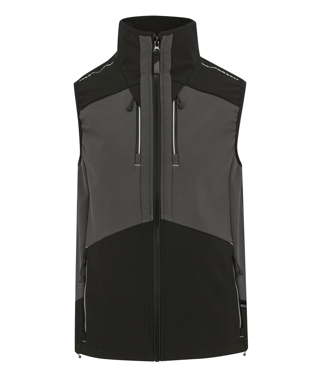 Regatta Professional 4-Tex Stretch 3-layer Softshell Bodywarmer - Slate Grey/Black