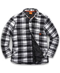 Scruffs Worker Padded Checked Shirt - Black/White