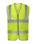Yoko Hi-vis Zip ID Reflective Border Waistcoat (HVW103) - Hi-vis Yellow