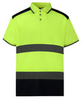 Yoko Hi-vis Two-tone Polo Shirt (HVJ220) - Yellow/Navy
